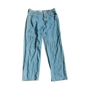 Sunday Best Aritzia High Rise Straight Leg Jeans 100% Cotton Light Wash Women 30